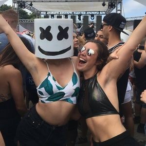 iHeartRaves Oil Spill Mesh Top